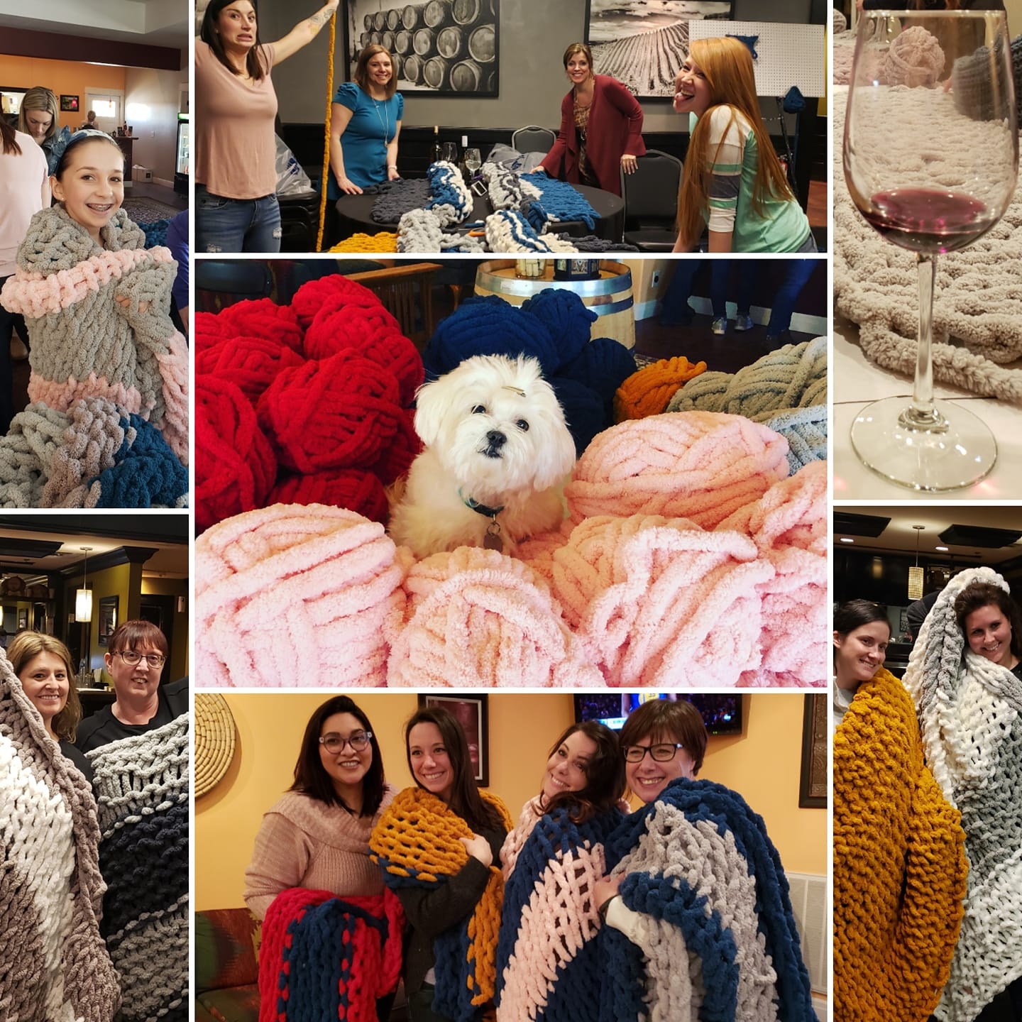Hand Knit your own cozy blanket